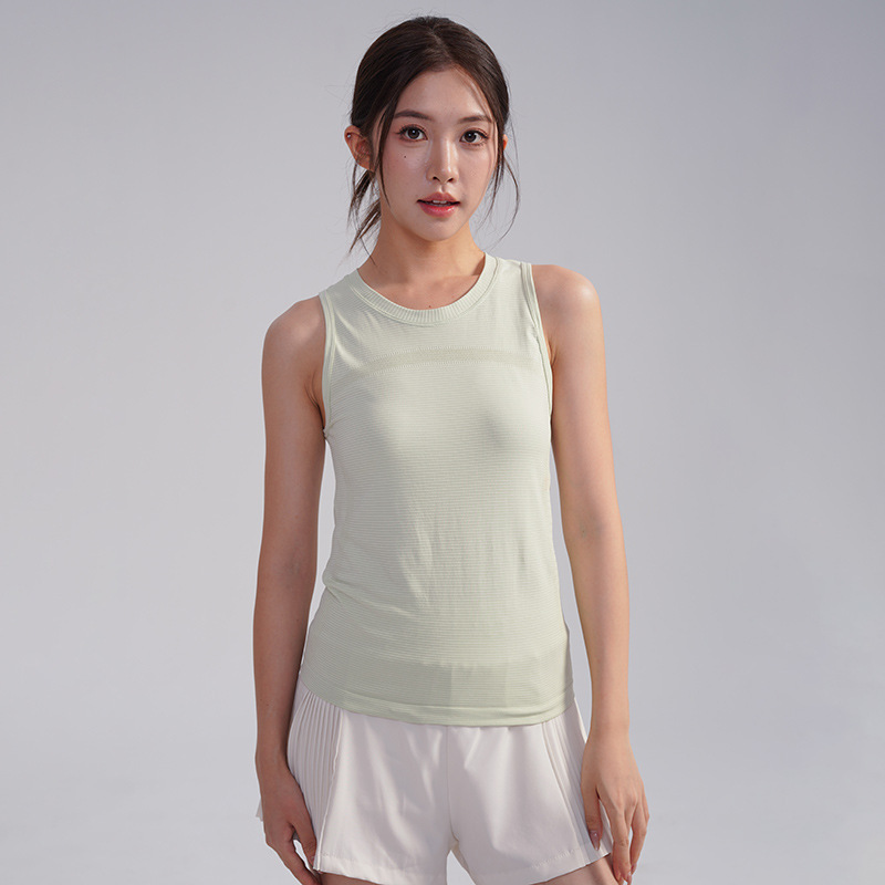 Thin Quick-Drying Yoga Clothing Vest-Style Elastic Slimming Running Training Outerwear Sleeveless Sports Top for Outdoor Use Thin Quick-Drying Yoga Clothing Vest-Style Elastic Slimming Running Training Outerwear Sleeveless Sports Top for Outdoor Use