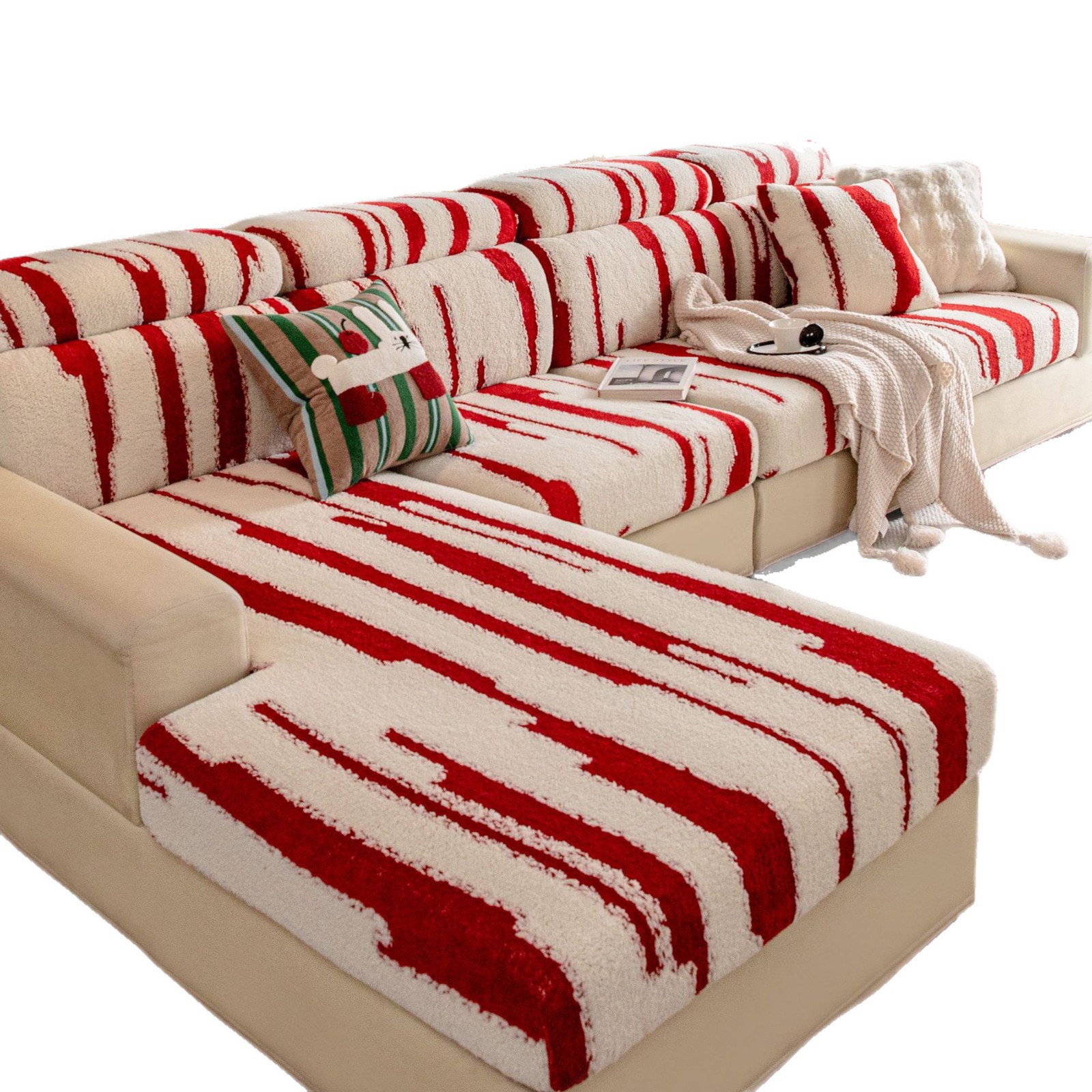 Algodón de alta calidad felt sofá cubierta todo incluido 2025 nuevo tipo de protección general sofá jaqueta cojín cubierta antideslizante