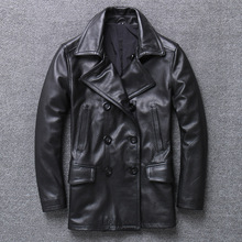 Mens Genuine Leather Jackets and Coats Real Cow Cowhide Luxu