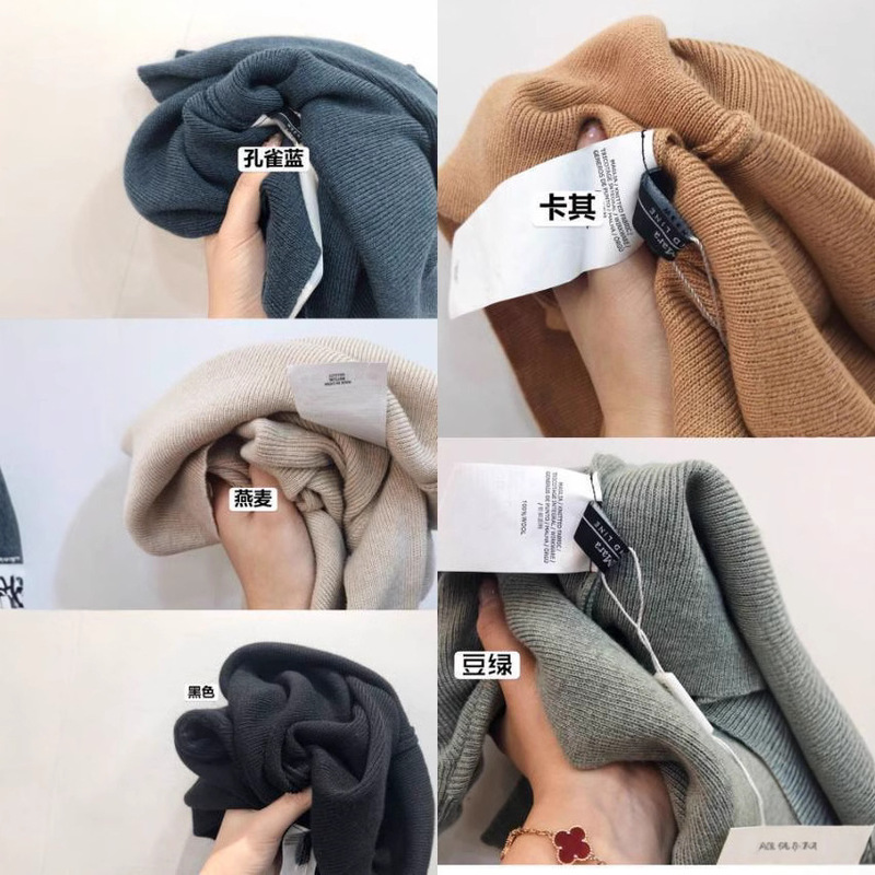 Quick Large Pullover Turtleneck Sweater for Women, Autumn and Winter New Slim Fit Simple Style