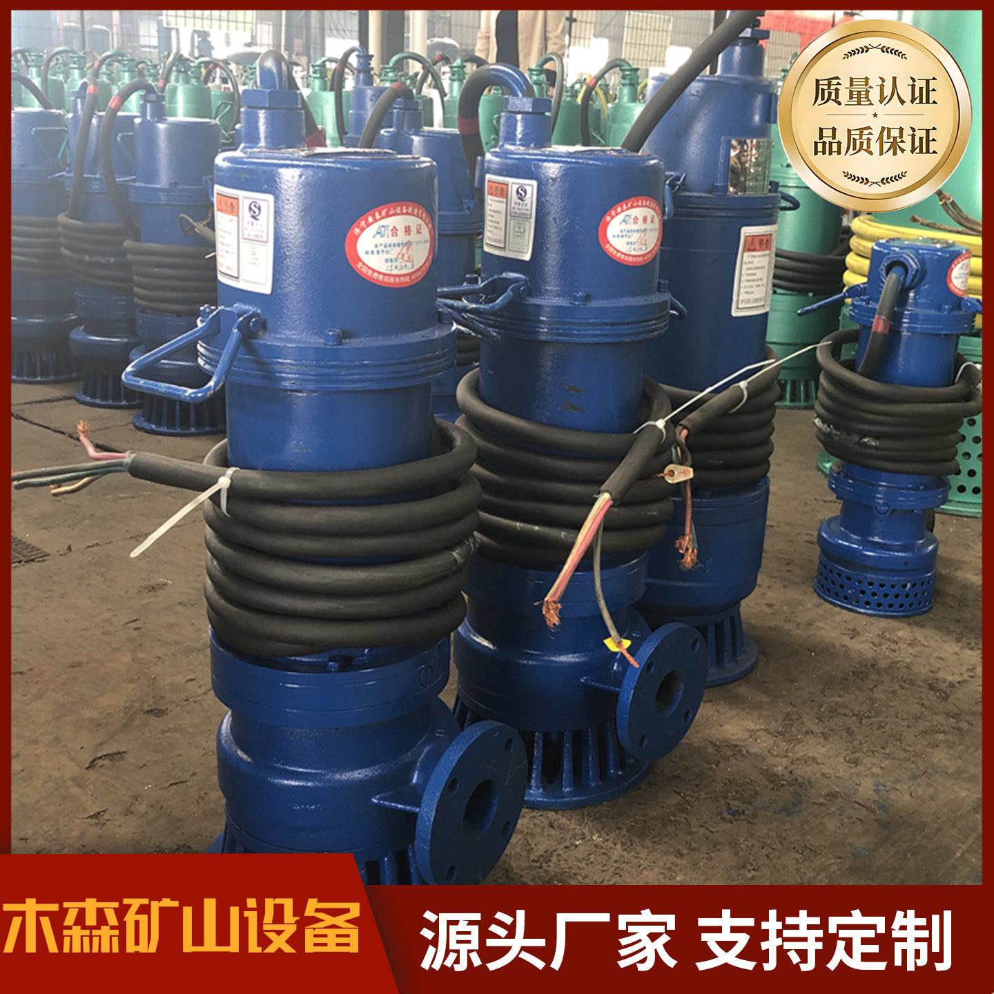供应wqb潜污水电泵 多种规格型号隔爆潜水电机 WQB市政排污泵