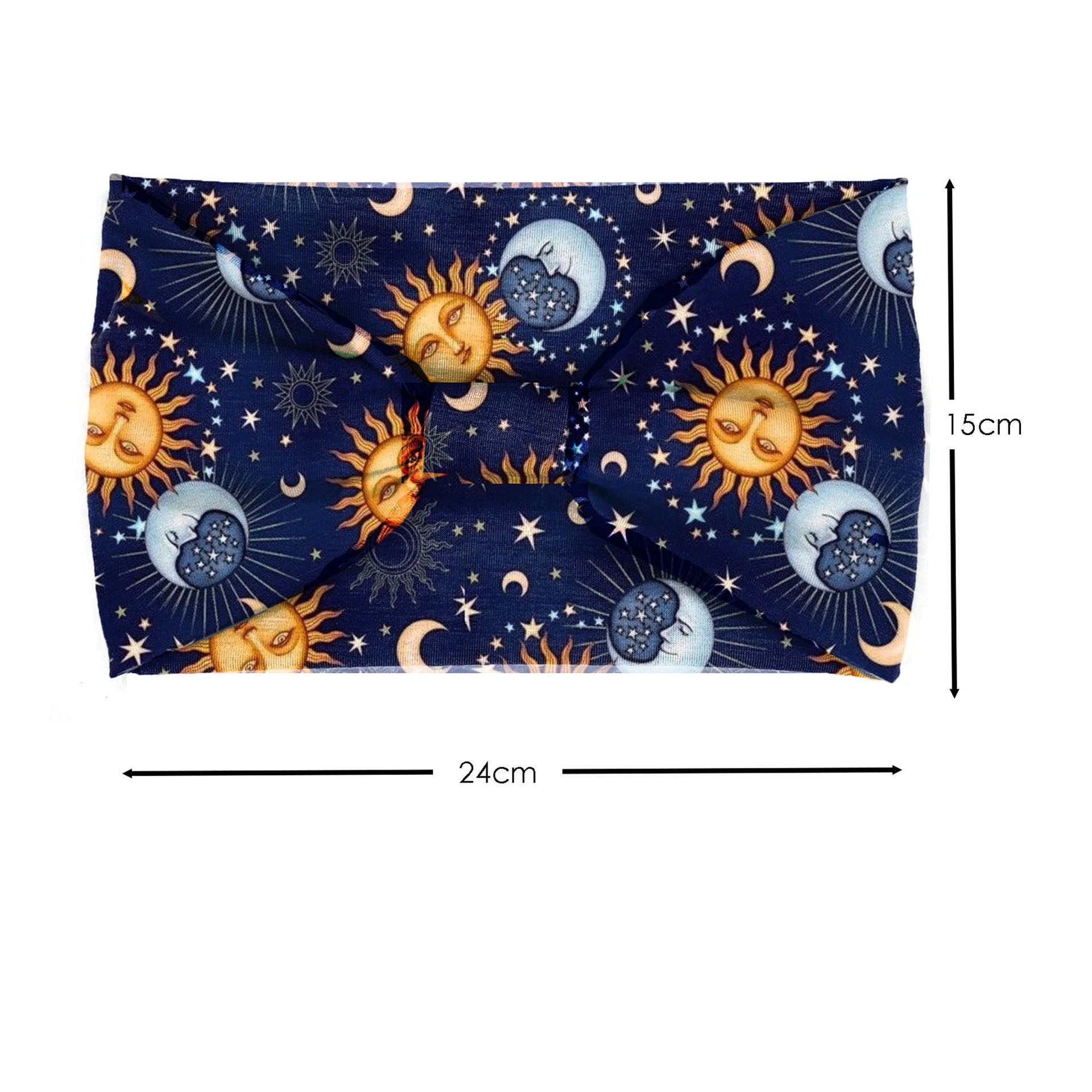Women's Bohemian Sun Star Moon Polyester Cotton Printing Hair Band display picture 6