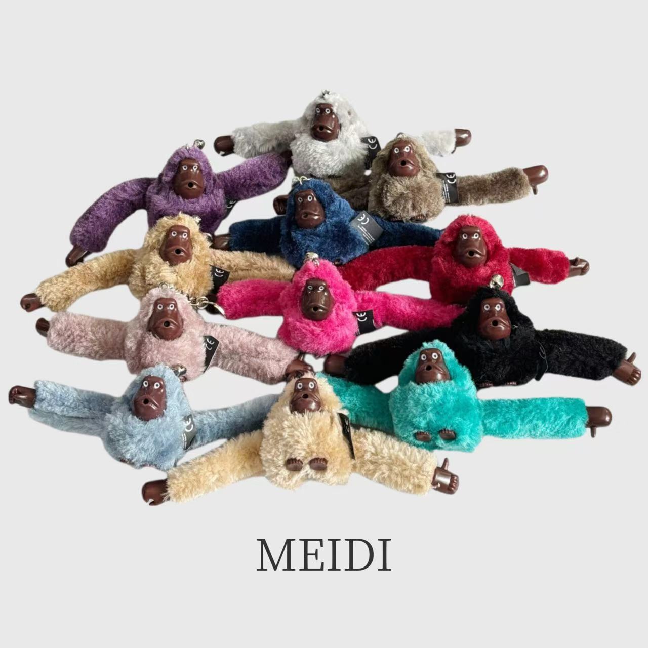 Plush Toy Monkey Bag Pendant Messenger Bag Backpack Key Chain Pendant Doll Key Chain Factory Outlet