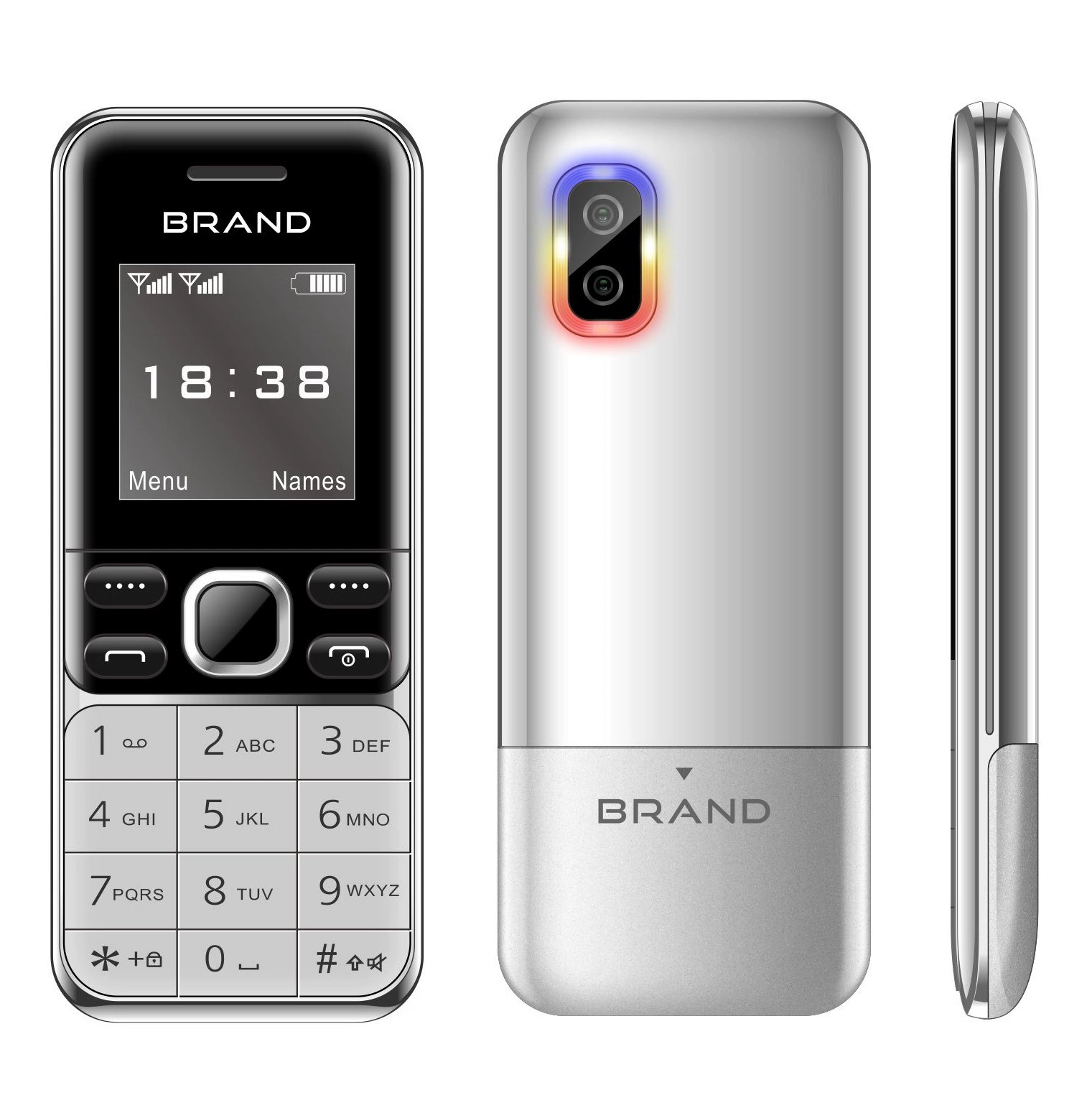 MaFam BM333 кнопочный телефон для пожилых с Bluetooth и MP3-плеером чёрный синий красный золотой