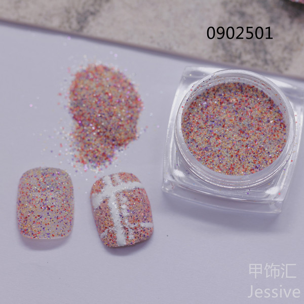 Knitted woolen nail sequins for manicure