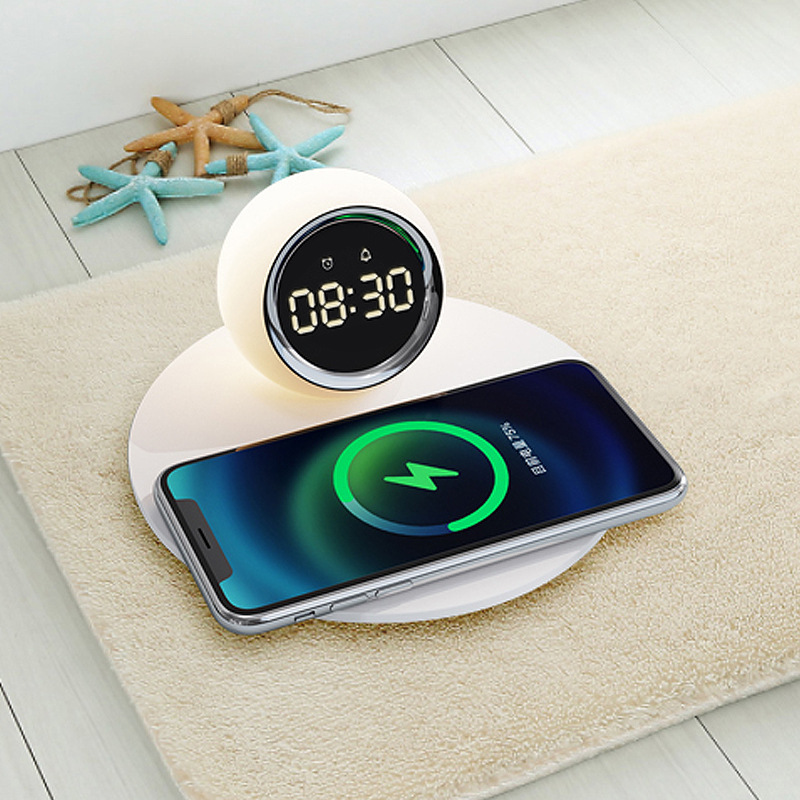 国境を越えたワイヤレス急速充電 Apple Huawei 時計携帯電話ワイヤレス充電ナイトライトビジネスギフト卸売に適しています|undefined