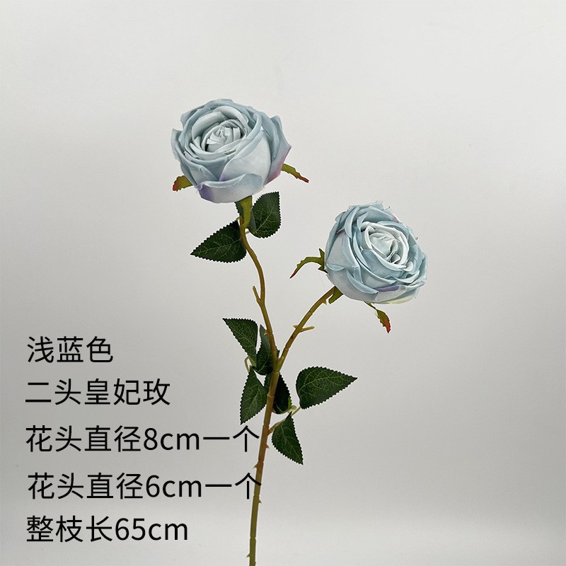 Flor azul cielo flor de bodas flor de seda flor de bodas flor de decoración de flor de vestíbulo flor de techo suave