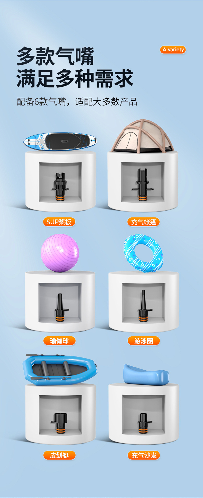 Car-Mounted Tent Air Pump, Kayak Inflatable Mattress, Sup Paddle Board, Wireless Outdoor Portable Electric Air Pump