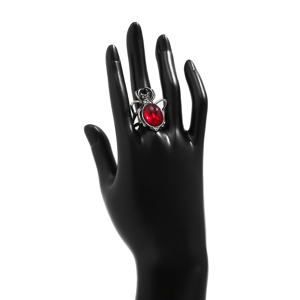Halloween Blutfarbener Edelstein Choker Damen Halskette Persönlichkeit Blutstropfen Blutspinne Punk Halsband_voghion.com