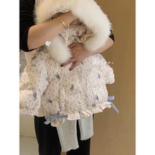 女童卡通可爱羽绒棉服大毛领韩版冬季加厚保暖羽绒棉服中大童棉衣