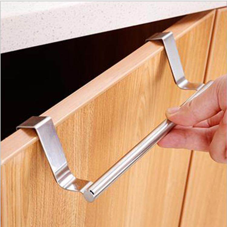 Stainless Steel No-Drill Towel Rack Bathroom Rod Towel Storage Rack Cabinet Door Kitchen Door Traceless Hanging Towel Rod Stainless Steel No-Drill Towel Rack Bathroom Rod Towel Storage Rack Cabinet Door Kitchen Door Traceless Hanging Towel Rod