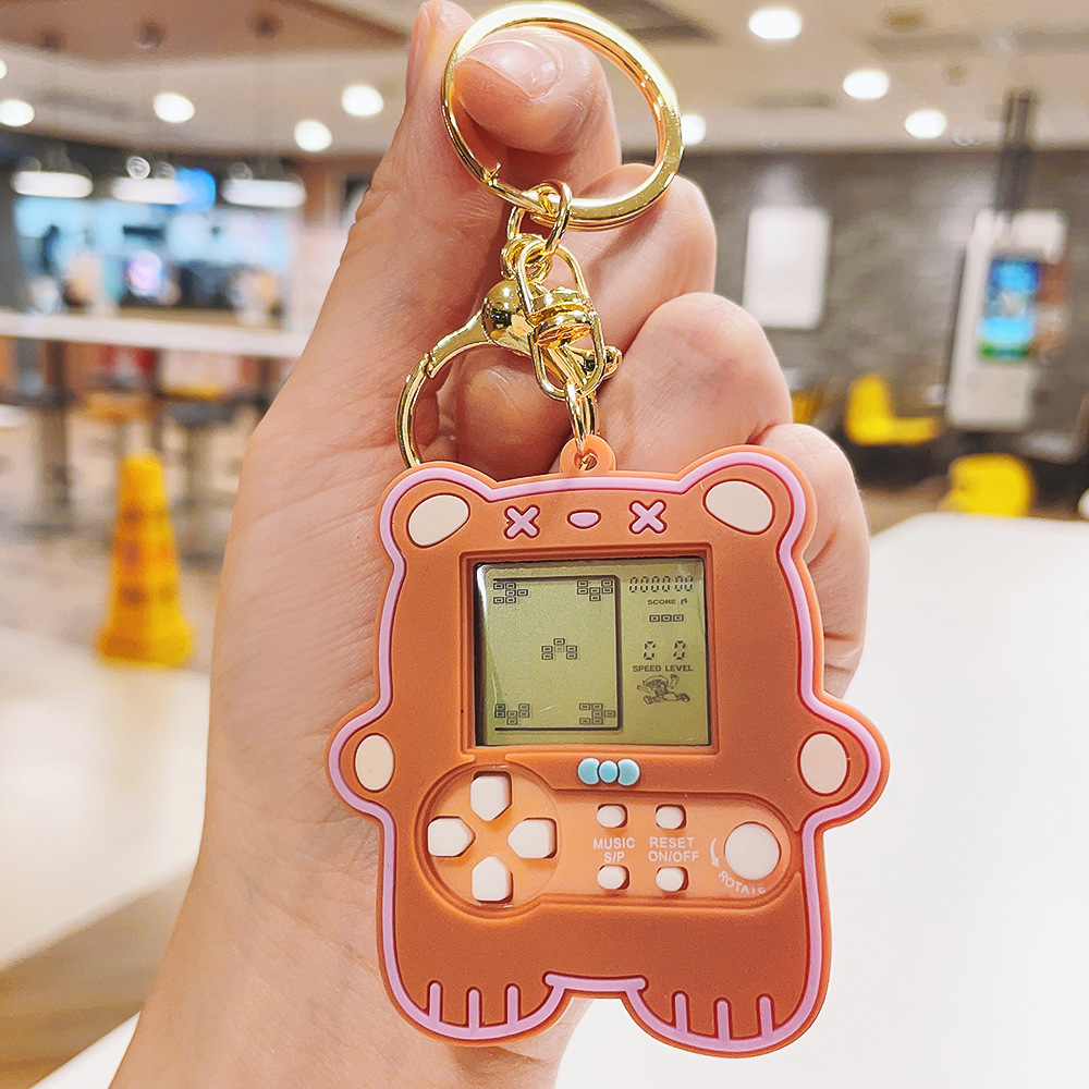 Party Occasion Plastic Material Cute Game Console Plastic Unisex Bag Pendant Keychain