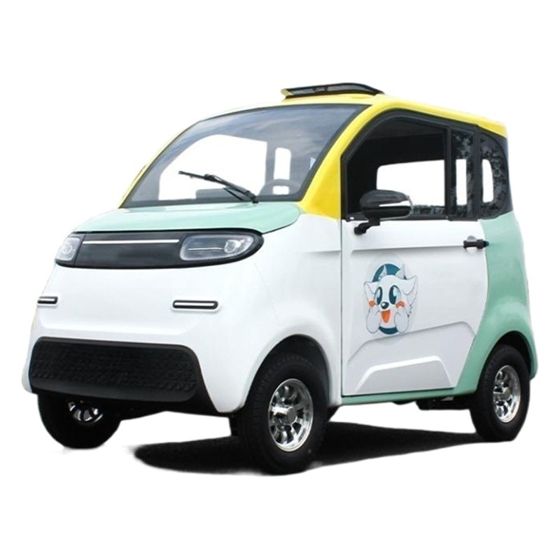 Vehículo eléctrico de cuatro ruedas para uso doméstico, adecuado para que las mujeres recojan y entreguen a los niños, scooter de movilidad para personas mayores, vehículo eléctrico de cuatro ruedas de nueva energía para salidas entre padres e hijos.