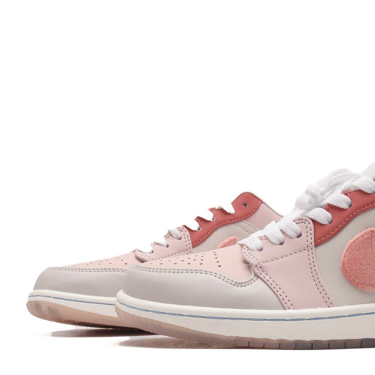 Putian Shoes Jordan 1 Velvet Pink Low-Top Retro Cultural Casual Sports Basketball Shoes Sneakers Dropshipping