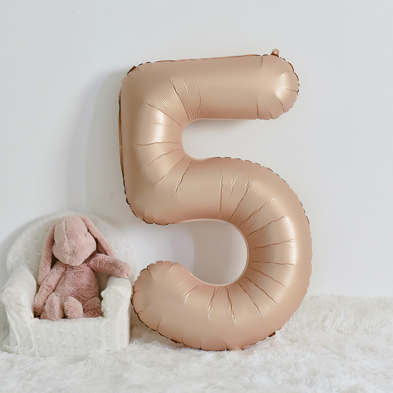 Ins globos digitales de color crema decoración de cumpleaños de bebé escena fiesta ambiente de cumpleaños accesorios de fotografía decoración