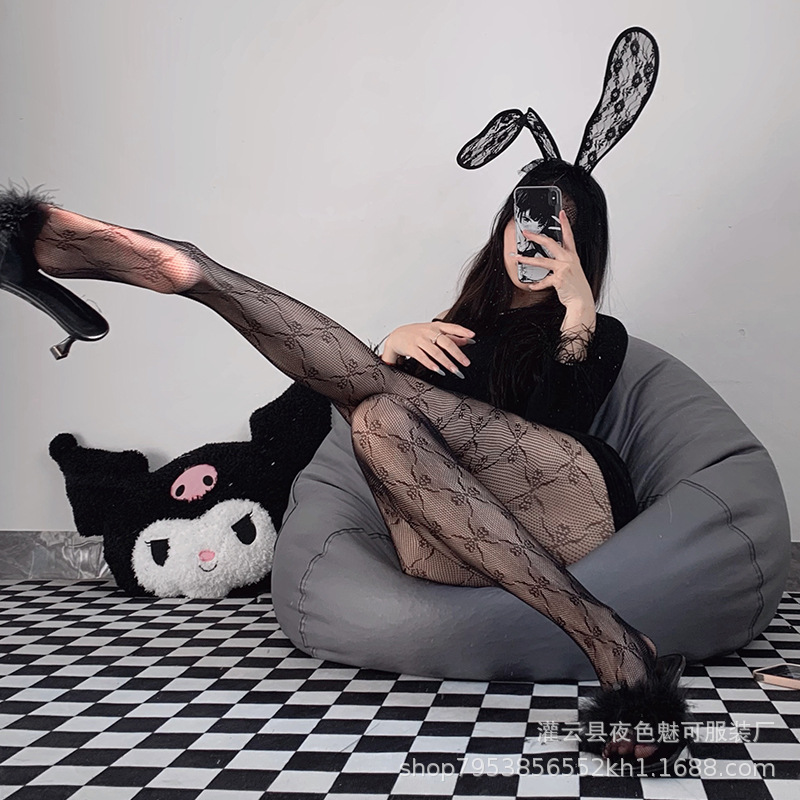 Qingxiaoye Sexy No-Take-Off Sexy Black Stockings Fishnet Pantyhose Sexy Stockings Sexy Lingerie Temptation 3058