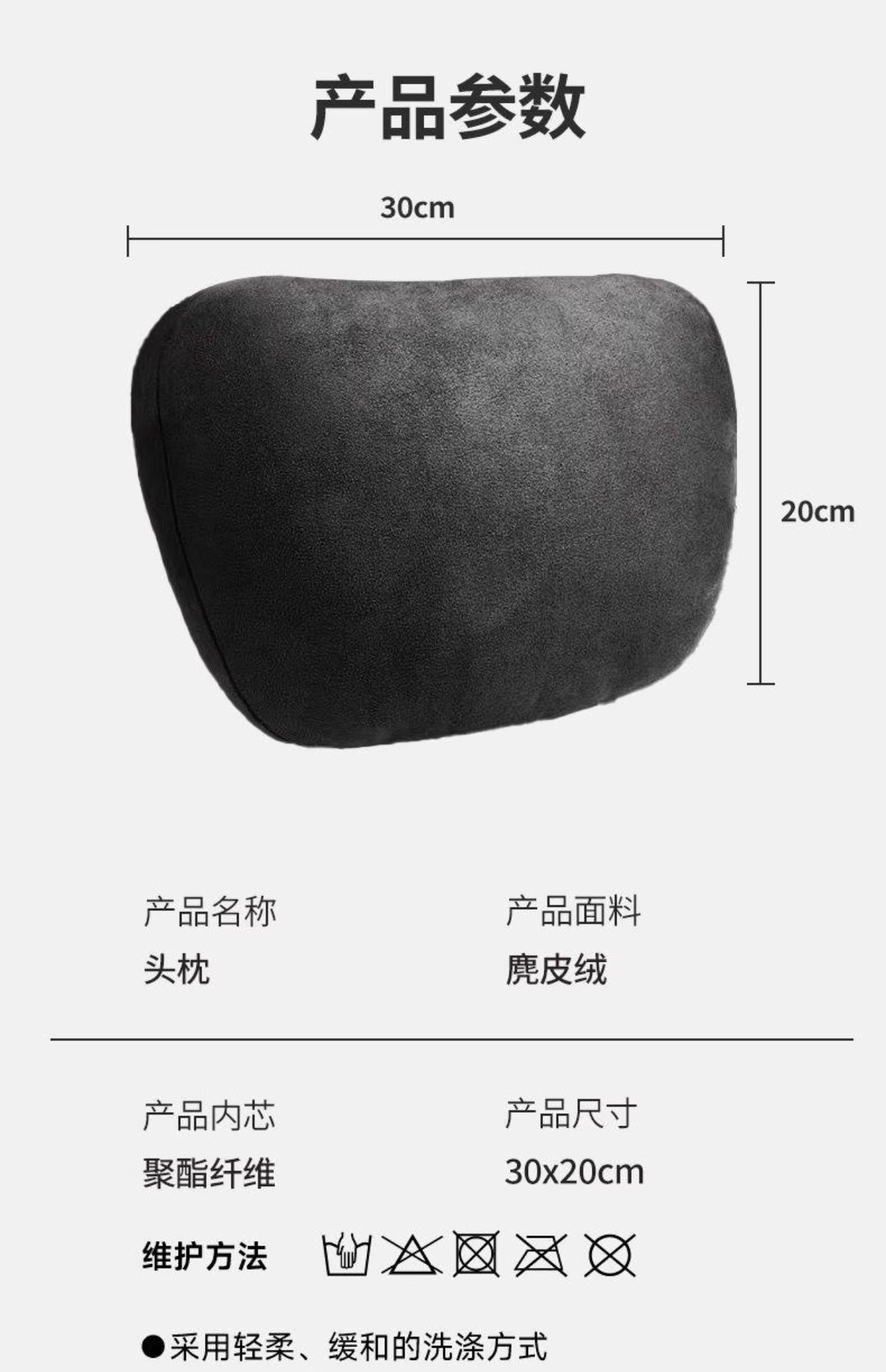 Car Lumbar Cushion Thin Small Lumbar Support Tailbone Car Pillow Waist Support Seat Support Memory Foam Headrest Neck Protector