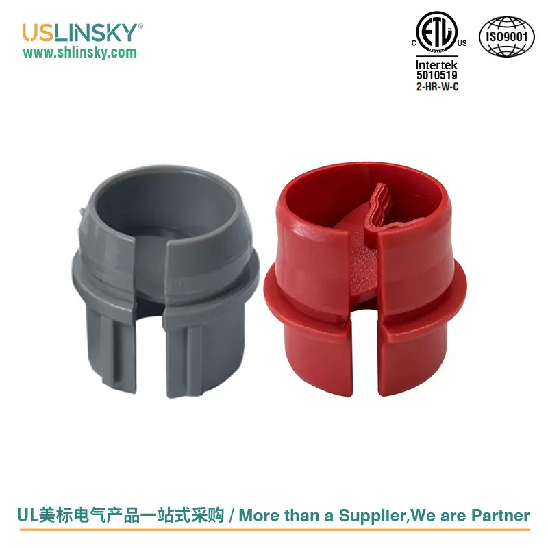 UL&CUL美标认证1/2" Cable Clamp美式防火快速塑料接头灰色RCR50