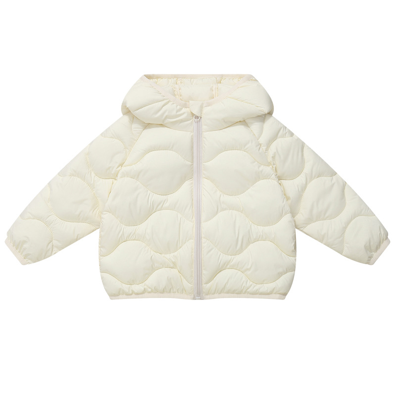 Chaqueta de Algodón con Capucha y Bolsillos Estilo Ola para Niños y Niñas, Abrigo Cálido de Algodón para Niños Mayores, 875 image 8