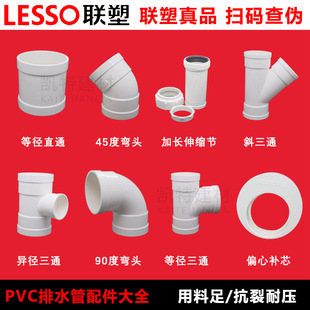 ��PVC��ˮ�������ȫֱͨ���^��ͨ���^50 75 110��ˮ����ˮ���^