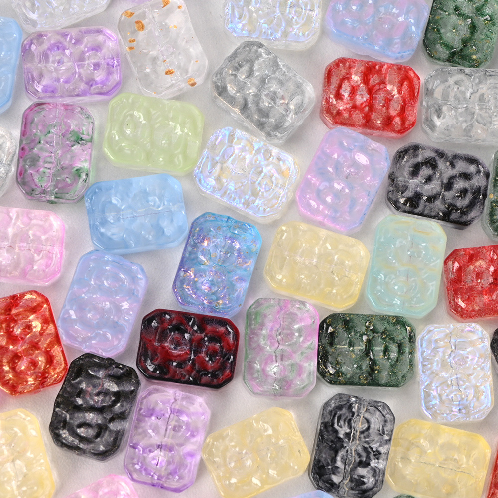 Double-sided retro rectangular bracelet from pearl