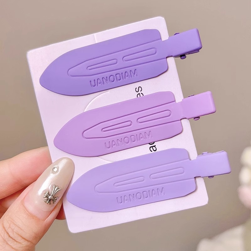 Pinza para el cabello sin costuras de color dulce y linda, clip para flequillo lateral femenino, clip para boca de pato de cabello roto en la frente, tocado de horquilla para niños