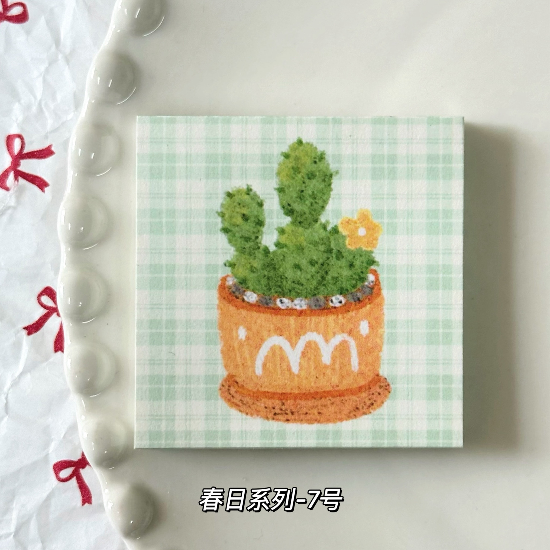 Cuaderno de anotaciones de primavera serie 5 * 5cm mini estudiantes materiales de cuentas de mano Memorando Mensaje Cuaderno de anotaciones se puede desgarrar