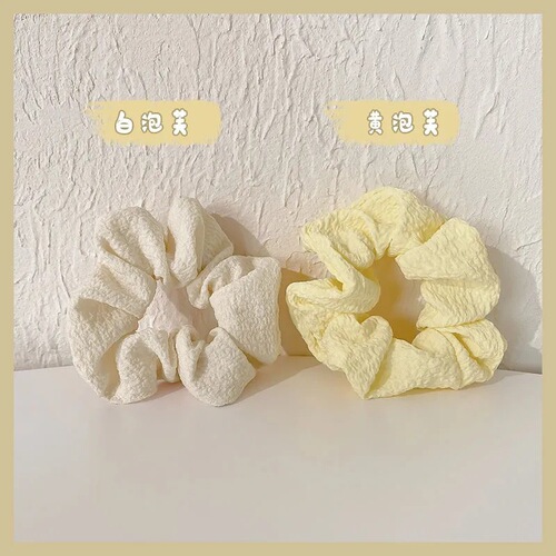Korean puff pig intestine hair ring cute girl fat intestine spring and summer simple versatile rubber band hair rope ins headband for women