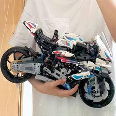 兼容乐高宝马M1000rr摩托车积木男孩巨大型高难度益智玩具礼物