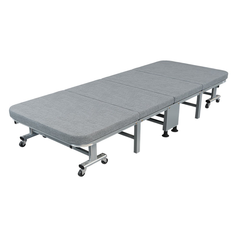 Ruishida Folding Bed for Home Use, Nap Time, Office Use, Ruishida Single-Person Camping Bed, Simple Hard Board Backrest Bed