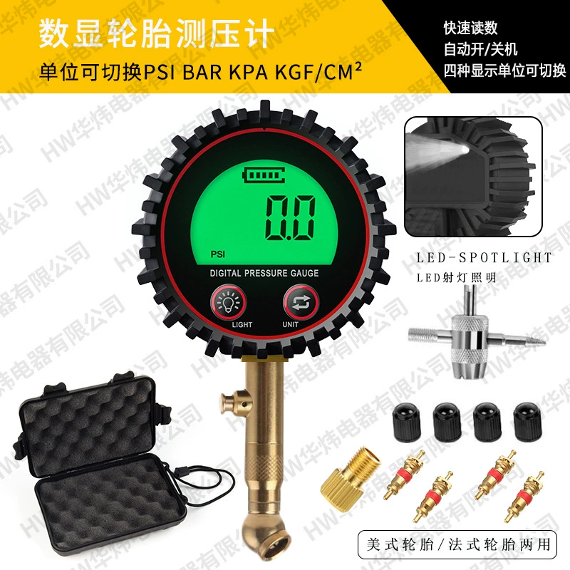 Измерительный счетчик давления шин с цифровым дисплеем шин