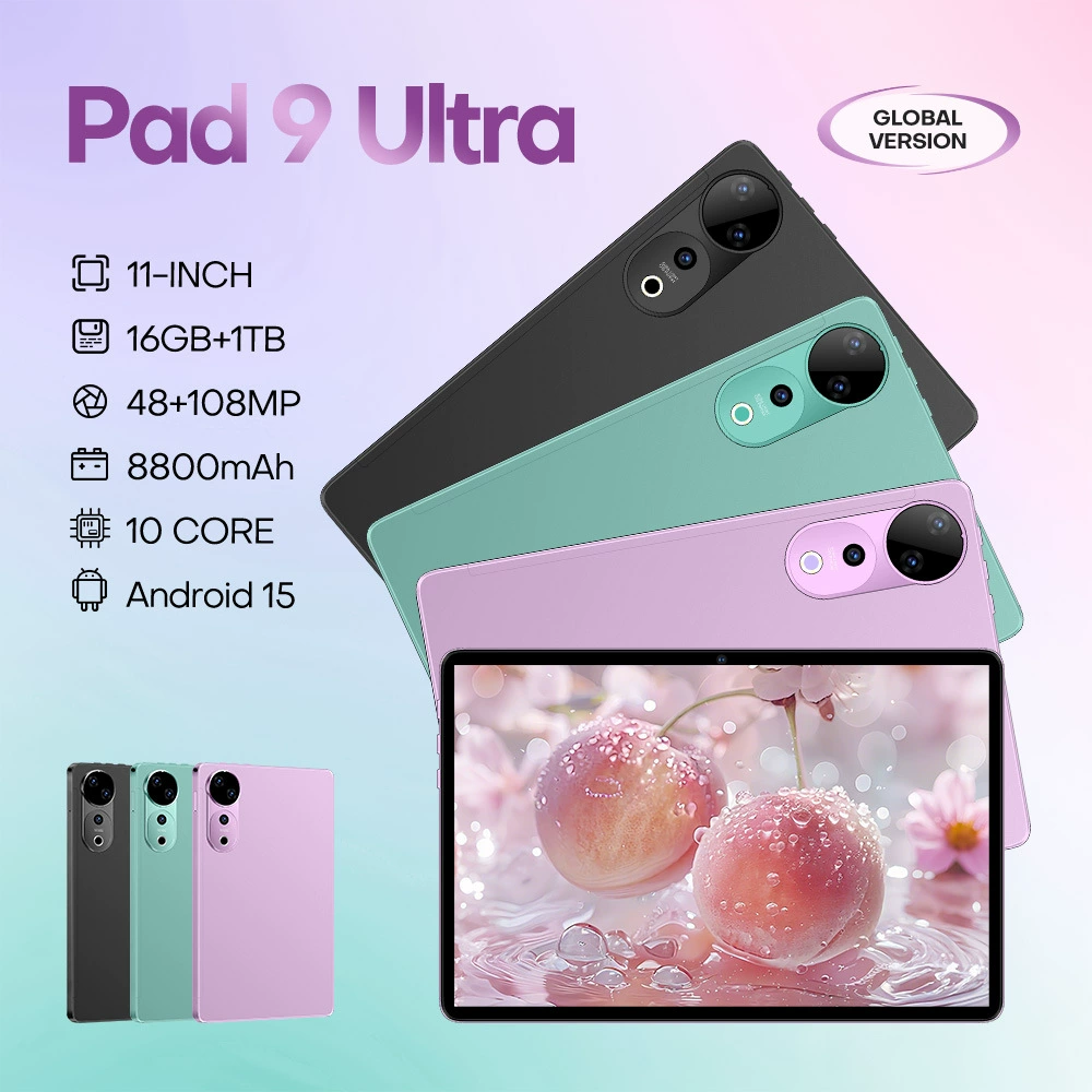 Трансграничный глобальный хит продаж планшетный компьютер Pad 9 Ultra с памятью 16+1 Тб и большим экраном высокой четкости от производителя оптом