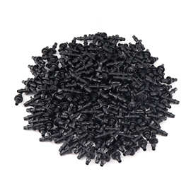 4/7毛管双倒钩 PE管1/4直通接头滴灌微喷灌溉系统接头配件4/7双勾