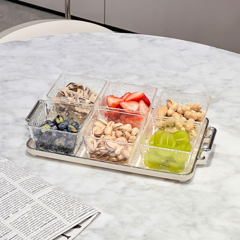 国境を越えた食品収納ケースネット赤高颜値蓋付き間食ドライフルーツ箱客間果物収納ケーストレイ付き|undefined