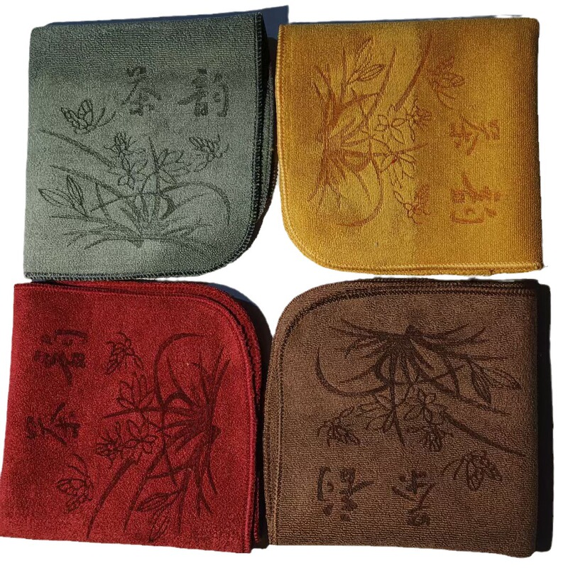 Kung Fu Tea Towel, Tea Cloth, Water-Absorbent and Thickeneded Tea Set Towel, Coffee Table, Tea Tablecloth, Zen Rag Pad, Tea Table Accessories Kung Fu Tea Towel, Tea Cloth, Water-Absorbent and Thickeneded Tea Set Towel, Coffee Table, Tea Tablecloth, Zen Rag Pad, Tea Table Accessories