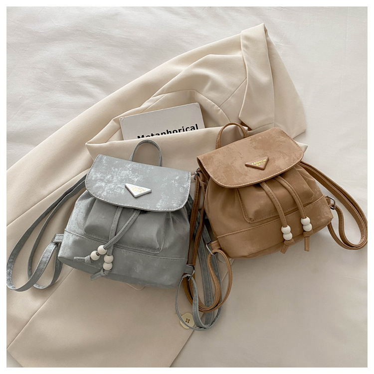 360g Weight Sewing Thread Fashion Element Flip Cover Closure Type Double Shoulder Straps Strap Type Functional Backpack Bags Type Casual Occasion Nylon Material Women's Backpack Backpack Solid Color Pattern All Seasons Season Women's Gender Elegant, Preppy Style Style Square Shape Solid Color Casual Women's Backpack Functional Backpack 21