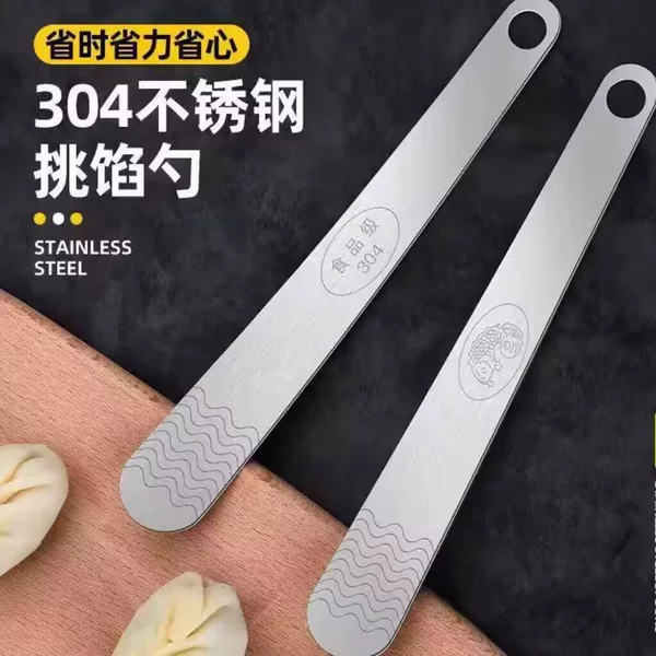 Dumplings Digging Stuffing Spoon Artifact Household Special Tools Stainless Steel Dumplings Wonton Dumplings Chaotic Stuffing Spoon Shovel New Style