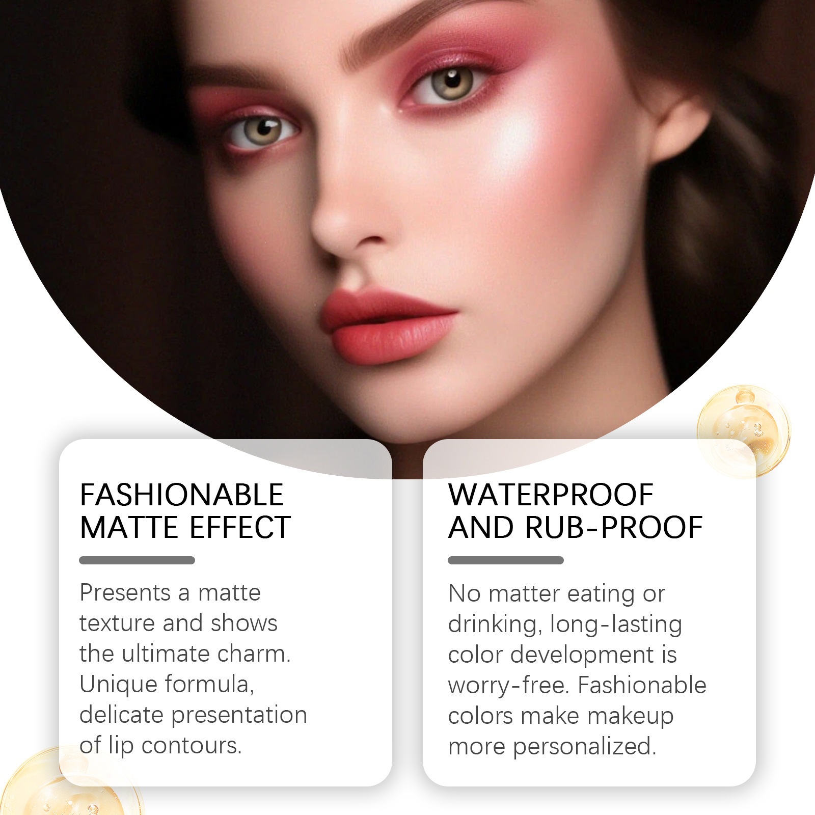 Zephoco Matte Tear Lips esmalte para proteger los labios, hidratar, maquillaje de color natural