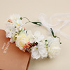 Cross -border new super fairy simulation flower ring headwear bride jewelry outdoor shooting flower ring tourism holiday flower ring