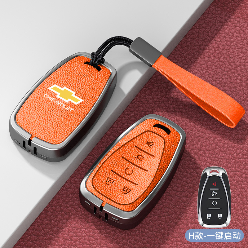 H 모델 스마트 5버튼 엠마 오렌지 아연 합금 쉘 + 핸드 스트랩