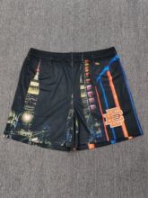 EE print mesh drawstring shorts e225 detail