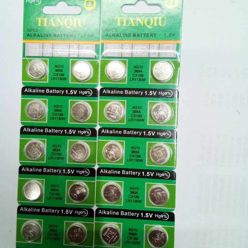 Tianqiu AG10 battery AG10 button battery LR1130 electronic LR1130 button electronic wholesale