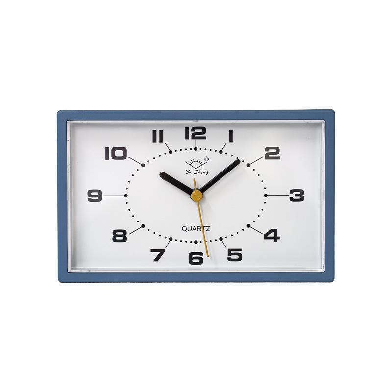 Reloj de escritorio despertador simple reloj de sala de estar reloj de asiento de plástico europeo silencioso dormitorio reloj de escritorio creativo reloj de niños reloj de péndulo image 6