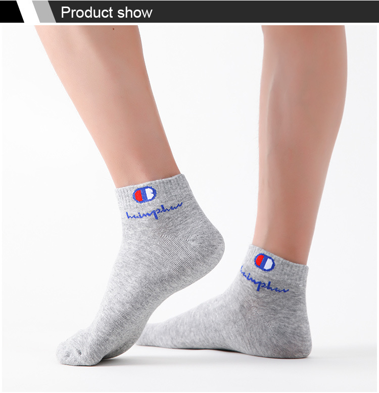 Mens Ankle Socks - Cotton Athletic Socks Breathable Black  White Classic Fashion 51020 Pairs
