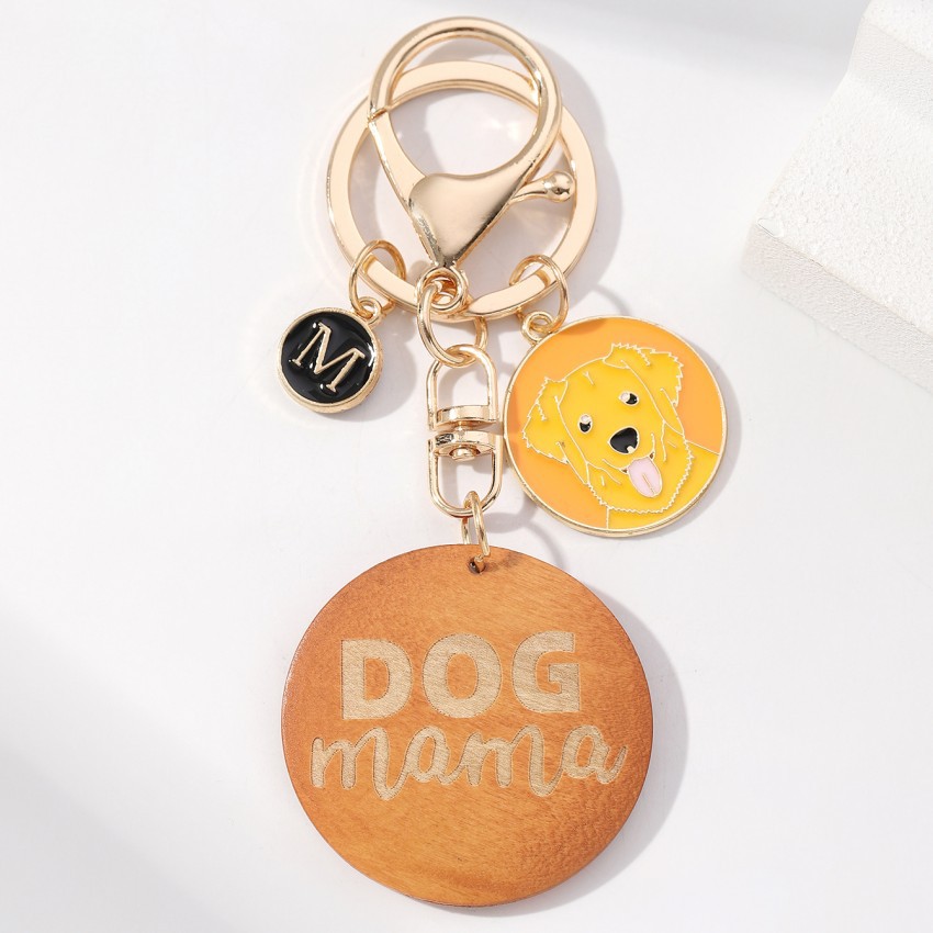 Lindo Letra Perro Madera Unisexo Llaveros display picture 9
