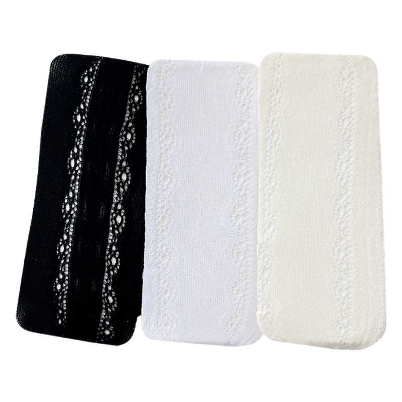 Primavera y verano estilo japonés luz pierna artefacto Lolita lado blanco lechoso corazón hueco encaje jacquard pantimedias fabricantes lote