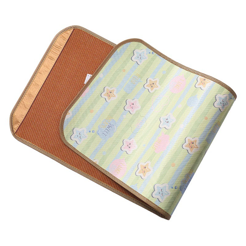 Детский коврик двусторонний коврик из ротанга летний студенческий коврик оптом ледяной Шелковый коврик детский коврик для детского сада