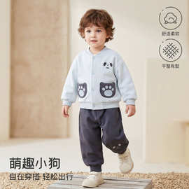 儿童衣服分体套装男女童外套卫衣卫裤春秋季休闲两件套装安阳童装