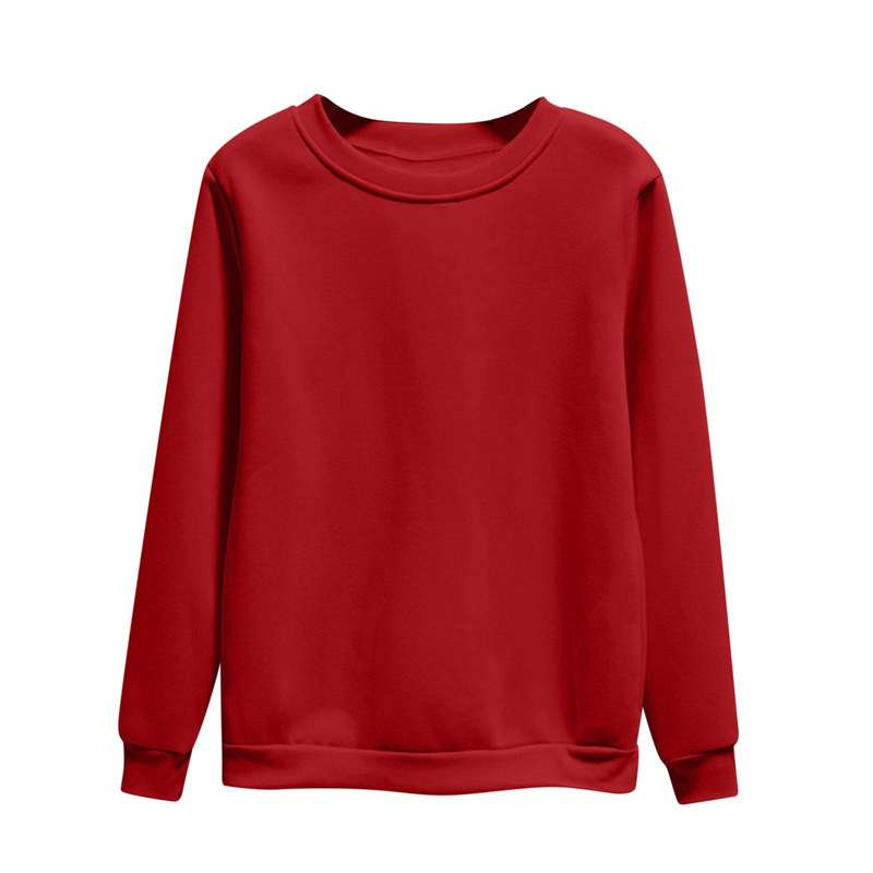 New Foreign Trade Thin Fleece Crew Neck Japanese David Sweatshirt Loose Version Blank Sweatshirt