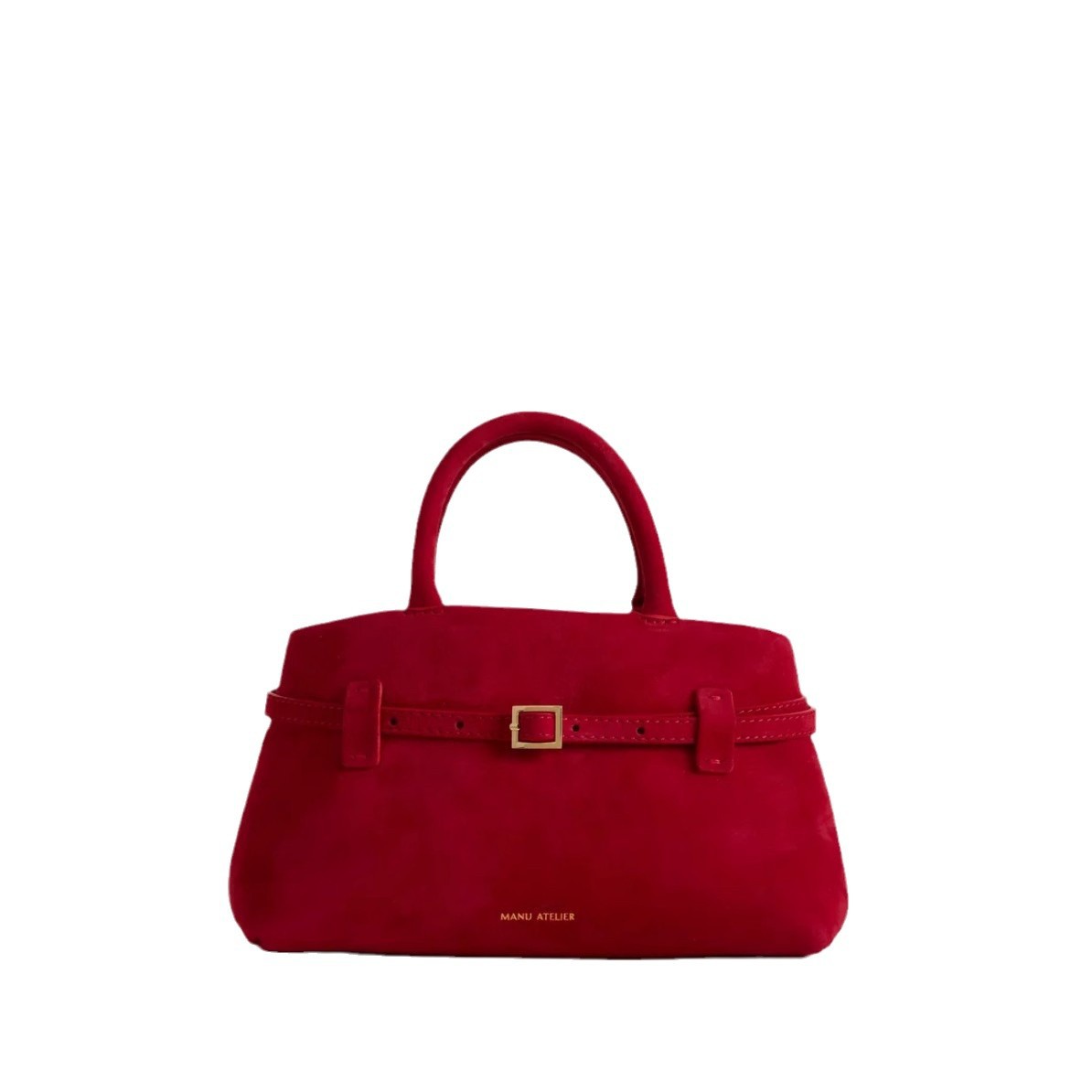 MANU ATELIE 여성용 애로우 백 LE CAMBON25 스웨이드 숄더 백 핸드 토트 백